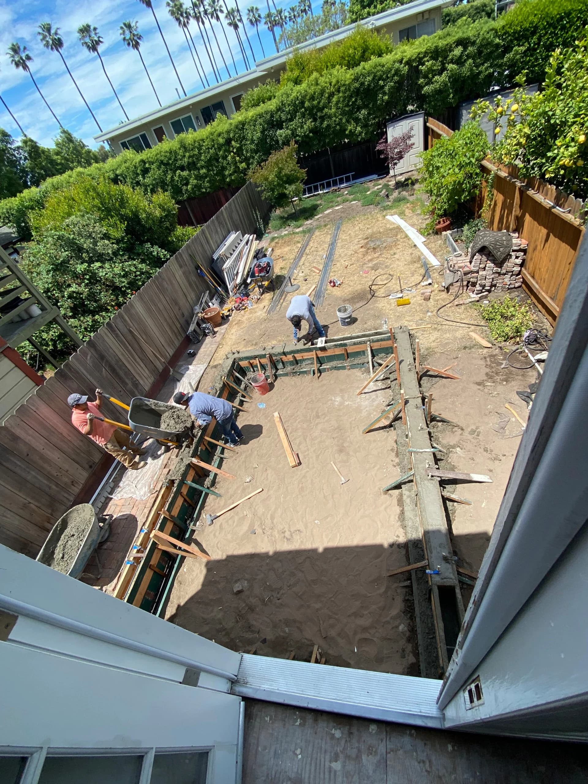 Foundation work for home addition